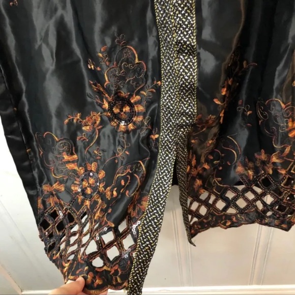 🆕 Black Kaftan NEW - Picture 6 of 8